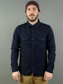 UES Indigo Heavy Flannel Shirt