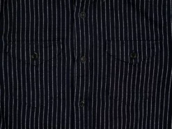 UES Indigo Stripe Heavy Flannel Shirt