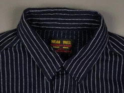 UES Indigo Stripe Heavy Flannel Shirt