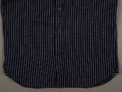 UES Indigo Stripe Heavy Flannel Shirt