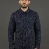 UES Indigo Stripe Heavy Flannel Shirt 2 UES Indigo Stripe Heavy Flannel Shirt