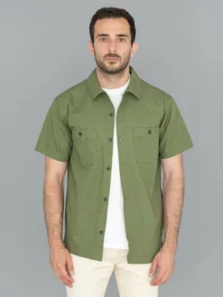 UES Short Sleeve Mechanic Shirt Green NEW ARRIVALS