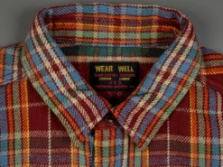 UES Heavy Flannel Shirt Red/Orange