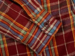 UES Heavy Flannel Shirt Red/Orange