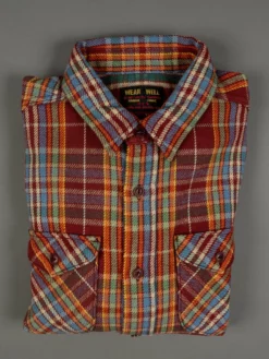 UES Heavy Flannel Shirt Red/Orange