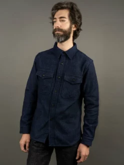 UES Indigo Extra Heavy Flannel Shirt