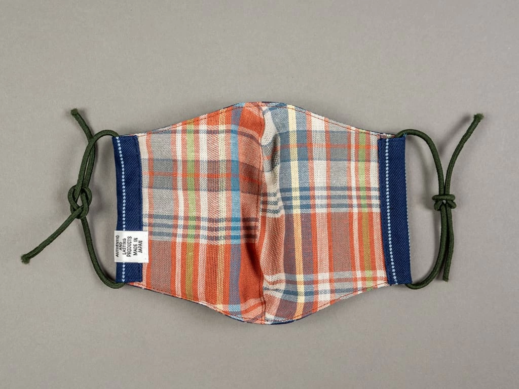 UES Face Mask Indigo Wabash 5 UES Face Mask Indigo Wabash