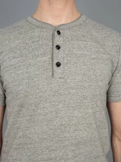 UES Ramayana Henley Neck T-Shirt Grey NEW ARRIVALS