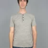 UES Ramayana Henley Neck T-Shirt Grey NEW ARRIVALS
