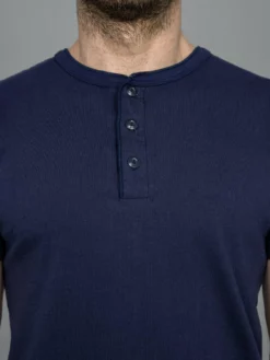 UES Ramayana Henley Neck T-Shirt Navy
