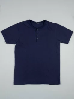 UES Ramayana Henley Neck T-Shirt Navy
