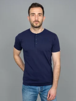 UES Ramayana Henley Neck T-Shirt Navy