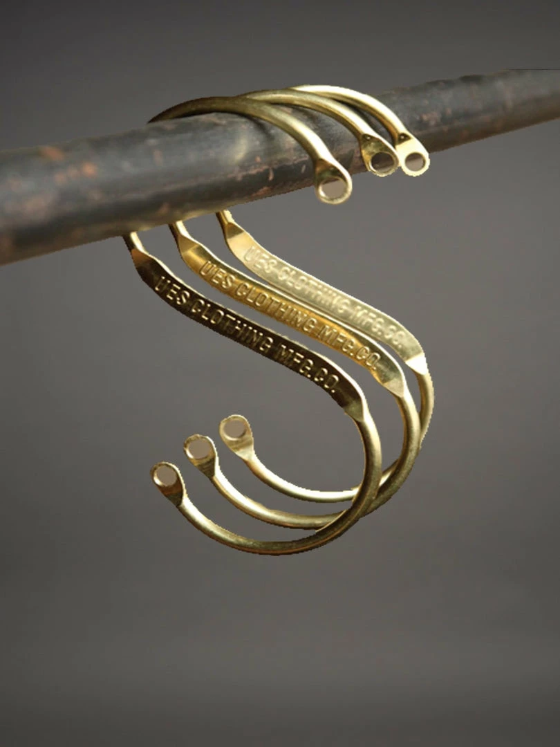 UES Brass S-Hook Golden 3 UES Brass S-Hook Golden