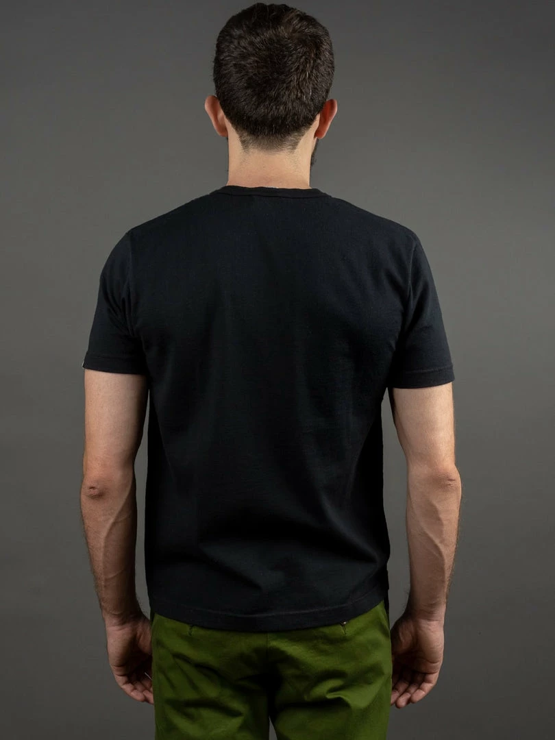 UES Ramayana Henley Neck T-Shirt Black 4 UES Ramayana Henley Neck T-Shirt Black