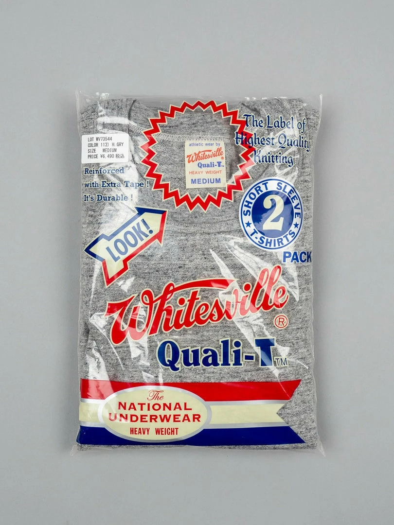 Whitesville Tubular T-shirt Grey (2 Pack) 3 Whitesville Tubular T-shirt Grey (2 Pack)